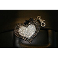 Bling Handbag Keychain - Heart